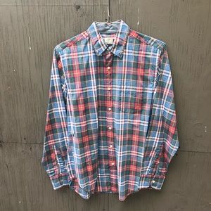 J.CREW PLAID SHIRT MEDIUM.